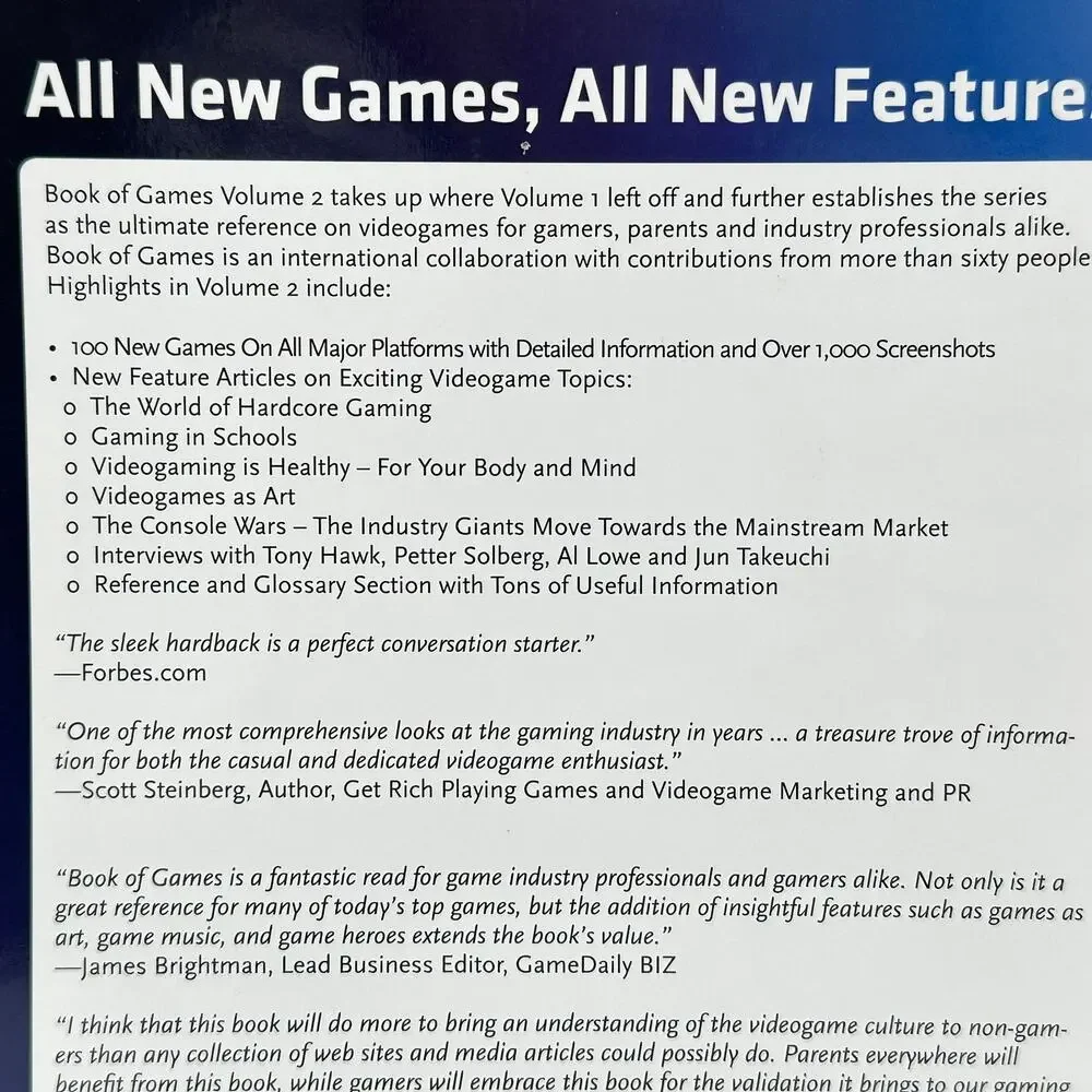 gameXplore Book of Games Volume 2 Paperback 2007 Videogame Reference Guide VG